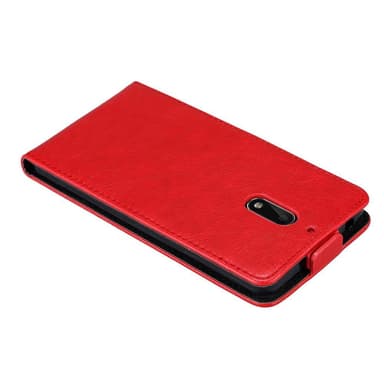 Nokia 6 2017 Flipfodral Skal (Röd)