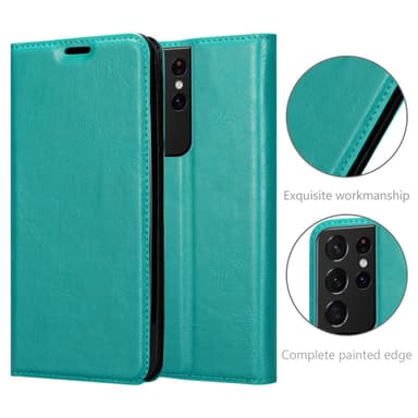 Samsung Galaxy S22 ULTRA Skal Fodral Case (Turkos)