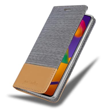 Samsung Galaxy M31s Plånboksfodral Skal (Grå)