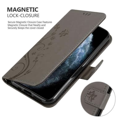 iPhone 11 Plånboksfodral Skal (Grå)