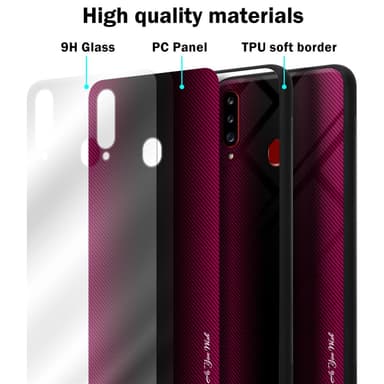 Samsung Galaxy A20s Skal Fodral Case (Rosa)