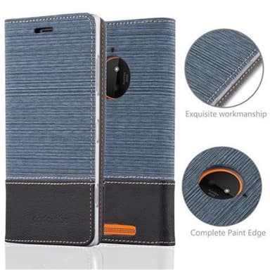 Nokia Lumia 830 Plånboksfodral Skal (Blå)