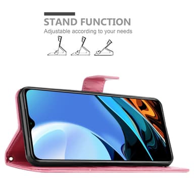 Xiaomi RedMi 9T / POCO M3 Plånboksfodral Skal (Rosa)