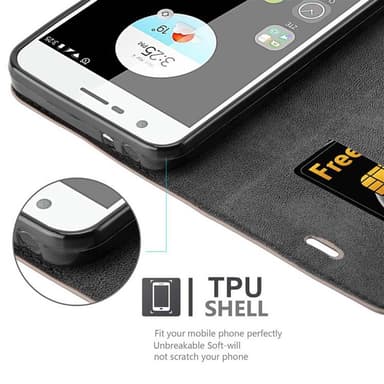 ZTE Blade V8 MINI Skal Fodral Case (Brun)