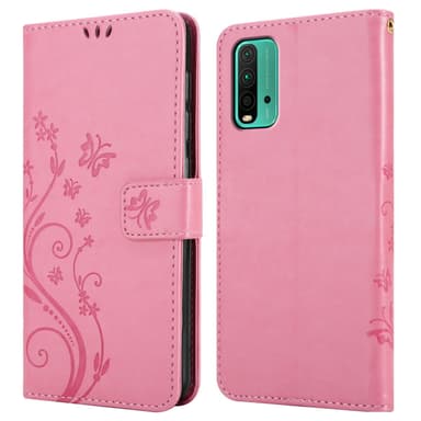 Xiaomi RedMi 9T / POCO M3 Plånboksfodral Skal (Rosa)