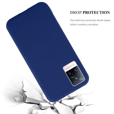 Skal Vivo V21 4G / 5G Fodral Case (Blå)