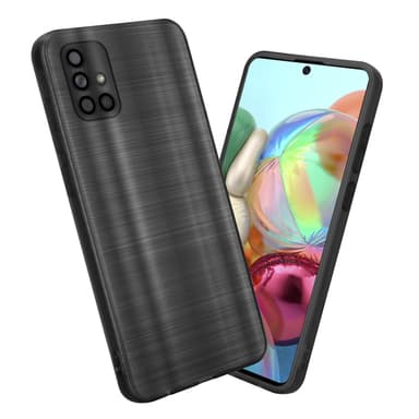 Samsung Galaxy A71 4G Skal Fodral Case (Svwart)