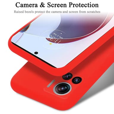 Motorola EDGE 30 ULTRA / X30 PRO Skal Fodral Case (Röd)