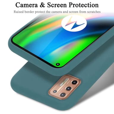 Motorola MOTO G9 PLUS Skal Fodral Case (Grön)