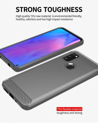 Samsung Galaxy M51 Skal Fodral Case (Grå)