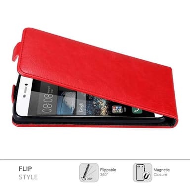 Huawei P8 Flipfodral Skal (Röd)