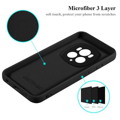 Honor Magic 6 Pro Skal Fodral Case (Svart)