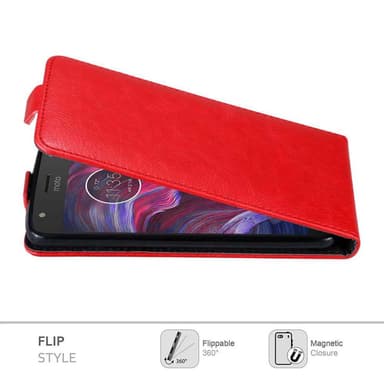 Motorola MOTO X4 Flipfodral Skal (Röd)