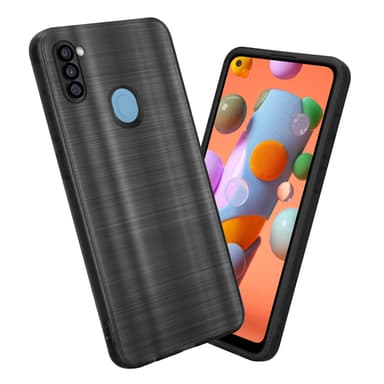 Samsung Galaxy A11 / M11 Skal Fodral Case (Svwart)