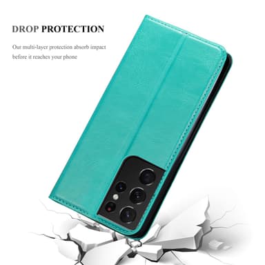 Samsung Galaxy S22 ULTRA Skal Fodral Case (Turkos)
