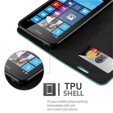 Nokia Lumia 630 / 635 Skal Fodral Case (Turkos)