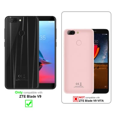 Skal ZTE Blade V9 Fodral Case (Röd)