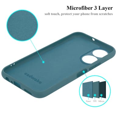Honor X7 Skal Fodral Case (Grön)