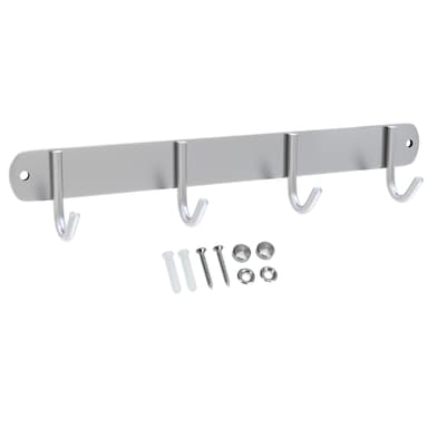 Klädstång Klädkrokar Klädhängare (modell e - 4 krokar)