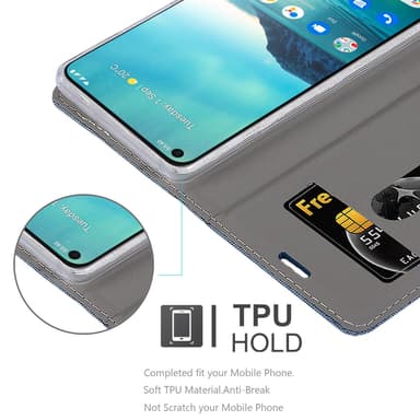 Nokia 3.4 Plånboksfodral Skal (Blå)