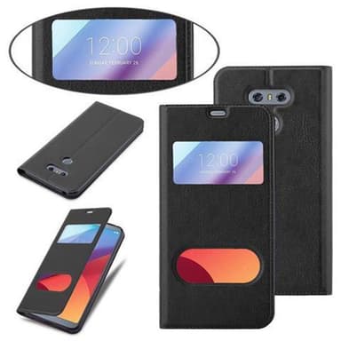 LG G6 Plånboksfodral Skal (Svart)