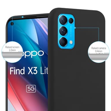 Skal Oppo FIND X3 LITE Fodral Case (Svart)