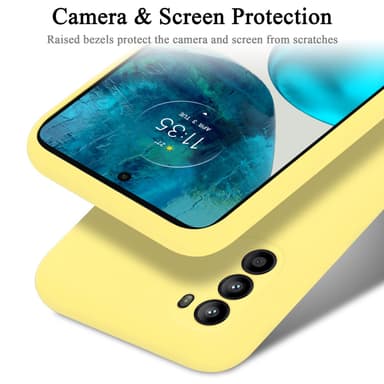 Motorola MOTO G52 4G / G82 5G Skal Fodral Case (Gul)