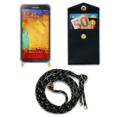 Samsung Galaxy NOTE 3 Skal Fodral Kedja (Brun)
