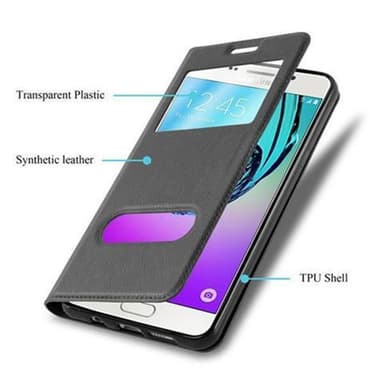 Samsung Galaxy A3 2016 Plånboksfodral Skal (Svart)