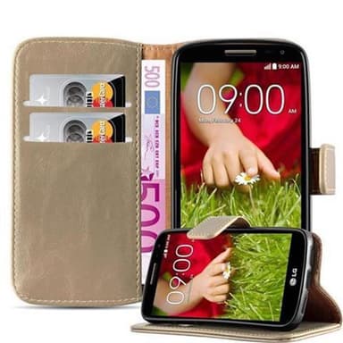 LG G2 MINI Plånboksfodral Skal (Brun)
