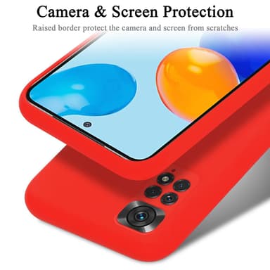 Xiaomi RedMi NOTE 11 4G / 11S 4G Skal Fodral Case (Röd)