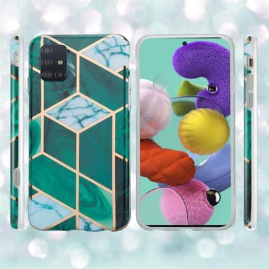 Samsung Galaxy A51 5G Plånboksfodral Skal (Grön)