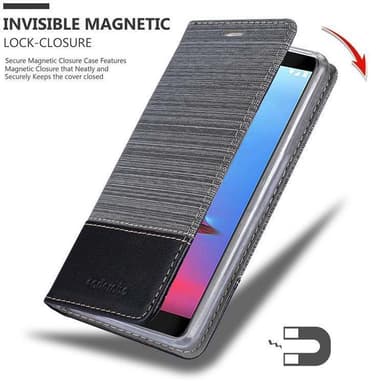 ZTE Blade V9 Plånboksfodral Skal (Grå)