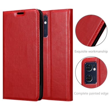 Oppo FIND X5 LITE / Reno7 5G Skal Fodral Case (Röd)
