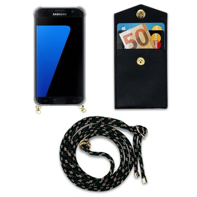 Samsung Galaxy S7 EDGE Skal Fodral Kedja (Brun)