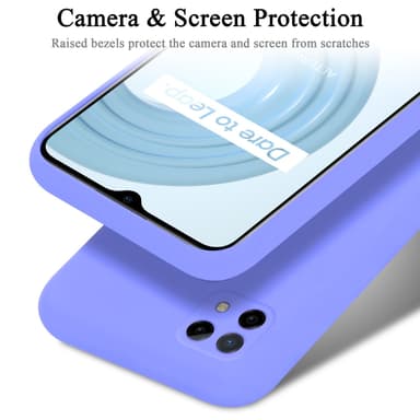 Realme C21 Skal Fodral Case (Lila)