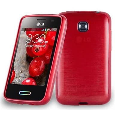 LG L3 II (2. SIM) Skal Fodral Case (Röd)