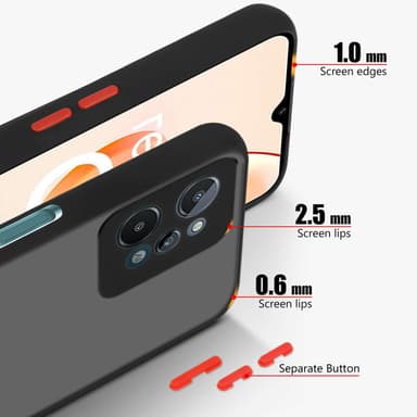 Realme C31 Skal Fodral Case (Svart)