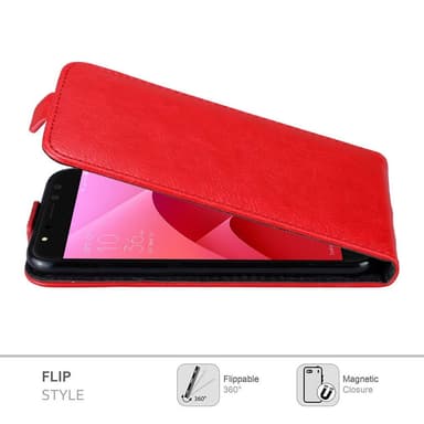 Asus ZenFone 4 Selfie PRO Flipfodral Skal (Röd)