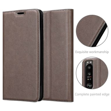 Sony Xperia 1 III Skal Fodral Case (Brun)