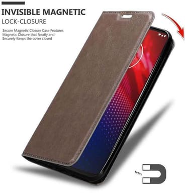 Motorola MOTO Z4 Skal Fodral Case (Brun)