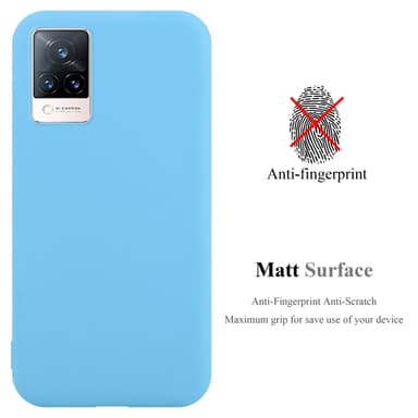 Skal Vivo V21 4G / 5G Fodral Case (Blå)