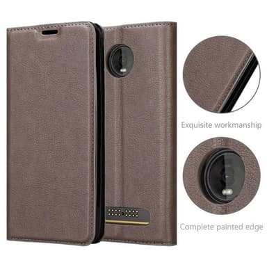 Motorola MOTO Z4 Skal Fodral Case (Brun)