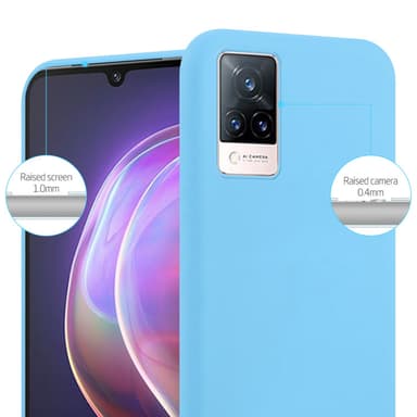 Skal Vivo V21 4G / 5G Fodral Case (Blå)