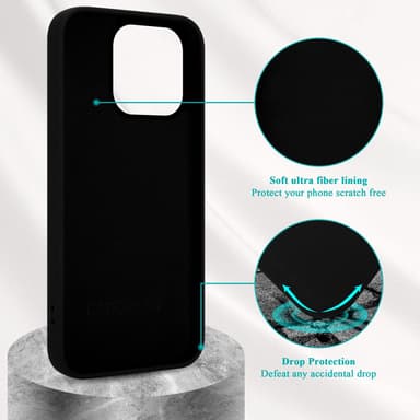 iPhone 14 PRO Skal Fodral Case (Svart)