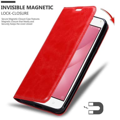 Asus ZenFone 4 MAX (5.2 tum) Skal Fodral Case (Röd)