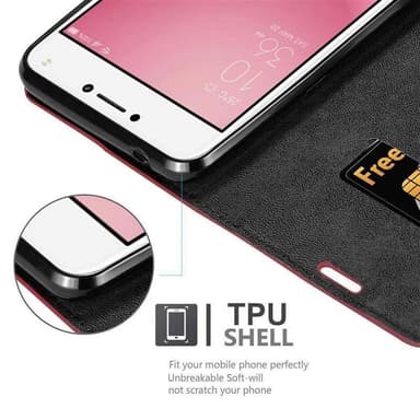 Asus ZenFone 4 MAX (5.2 tum) Skal Fodral Case (Röd)