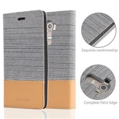 LG G4 / G4 PLUS Plånboksfodral Skal (Grå)