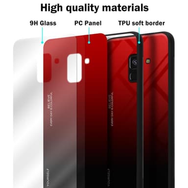 Samsung Galaxy A8 2018 Skal Fodral Case (Svart)