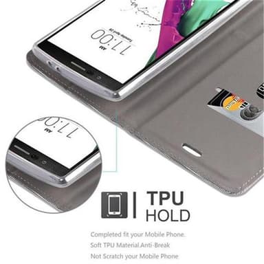 LG G4 / G4 PLUS Plånboksfodral Skal (Grå)